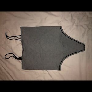 Horizontal striped body suit